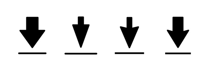 Download icon vector illustration. Download sign and symbol