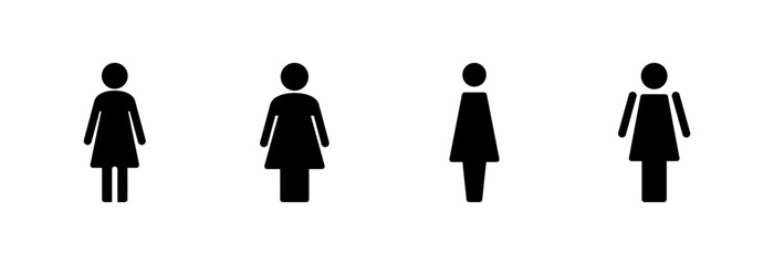Female icon vector illustration. woman sign and symbol