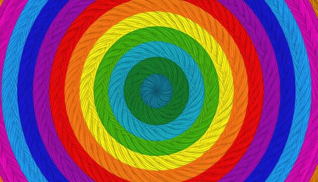 Vibrant spiral circle design abstract background image abstract art features vibrant spirals and prominent circle design - Powered by Adobe