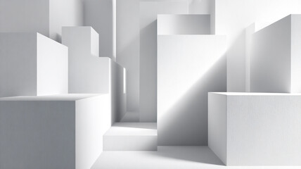 Minimal white abstract background