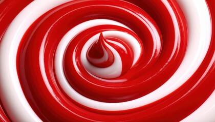 Vibrant red and white swirl pattern background dynamic dynamic red and white twisted pattern creates abstract art visually