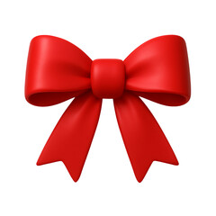 Fototapeta premium Cute red bow png decoration element for gifts celebrations and festive occasions