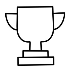 trophy vector icon