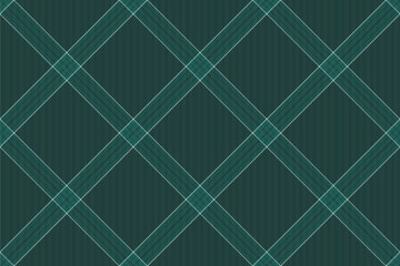 Classic tartan pattern with emerald green hues and intersecting lines. Ideal for backgrounds, textiles, or sophisticated graphic designs, adding a touch of tradition.