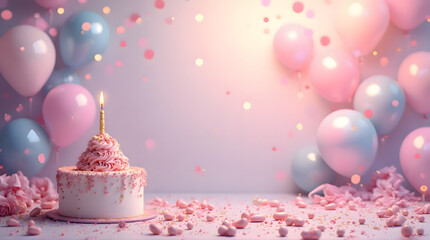 Soft Pastel Birthday Background