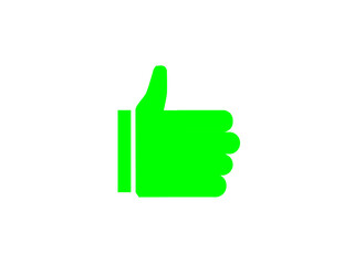 Green Thumbs Up Icon - Positive Feedback Symbol for Social Media and Websites.
