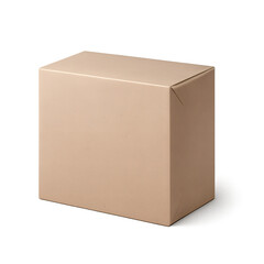 Plain Rectangular Cardboard Box Mockup