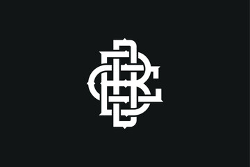 Elegant interlocking cbd monogram logo design