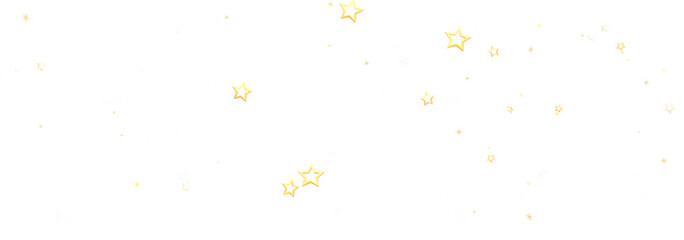 Sparkling gold stars scattered on a white background. Perfect for celebrations, holidays, and magical designs.