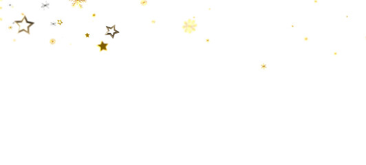 Beautiful background with sparkling gold stars and confetti. Perfect for celebratory designs, winter holidays, and festive occasions. Ideal for