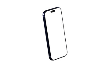 High-quality photo of a modern smartphone with a blank screen, perfect for app presentations and website designs.