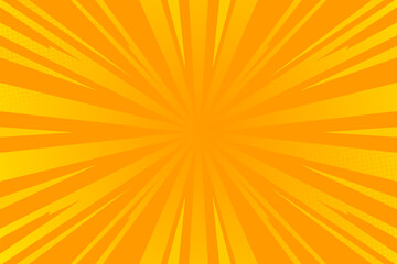 Obraz premium Sunburst background in comic art style. Suitable for templates, posters, etc.
