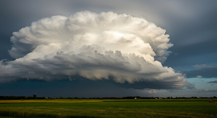 雷雨を予感させる迫力の積乱雲