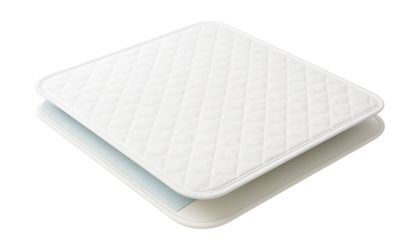 Absorbent multi-layer bed pad for comfort and protection in residential care settings.