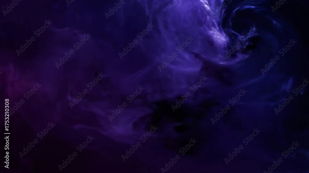 Canvas Prints dark turbulent liquid flow in a deep indigo and purple abstract seamlessly looping motion ripples, m