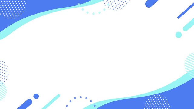Cute and pop geometric business frame background
