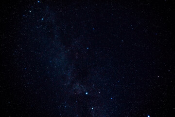 Milky way stars and constellations with a galaxy background.