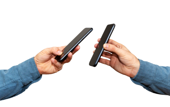 NFC technology concept. Contactless payment with mobile phone.