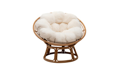 decent Papasan Chair isolated on transparent background