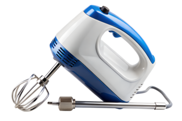 Electric hand mixer appliance isolated on white background