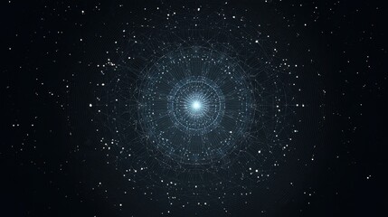 High quality photo of a bright celestial object surrounded by distant stars in deep space