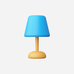 3d Realistic Lamp icon vector Illustration