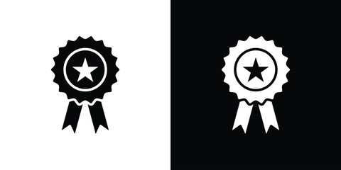 Accreditation icon fill vectors set for ui.