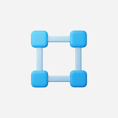 3d Realistic Transform icon vector Illustration