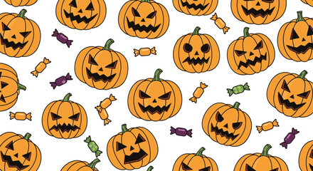 Spooky pumpkins and sweet treats for your Halloween celebration.