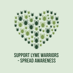Support Lyme Warriors Spread Awareness Design