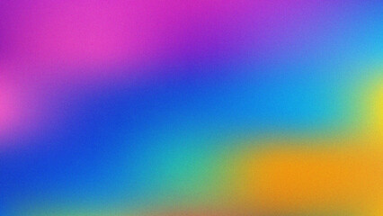 Vibrant neon gradient background with soft blur and smooth texture blending pink, blue, purple, yellow, and orange tones. perfect for modern design, abstract wallpaper, or creative digital art