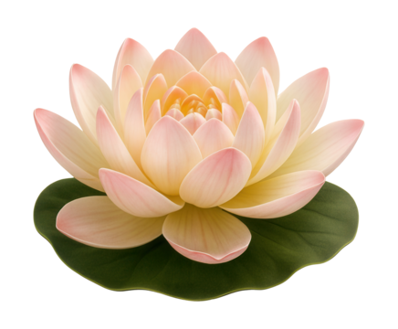 Floating lotus flower pond figure with open petals for garden water features.