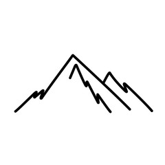 line vector mountain