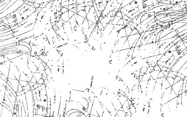 Vintage grunge scratches texture isolated on white background.dust, smudges, scratches, hairs and film grain background texture.Scratch Grunge Urban Background. Texture Vector.