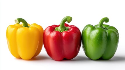 Whole Bell Peppers Red Yellow Green
