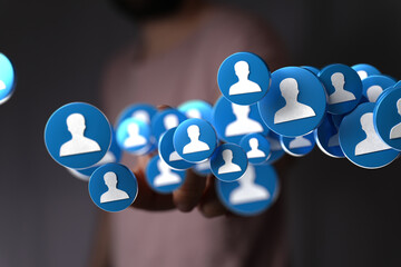 Image depicting the concept of social networking, online communities, and global connections.