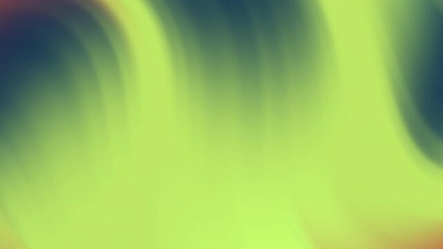 Motion abstract video showcases a blurred vertical gradient of green yellow and dark colors dynamically.