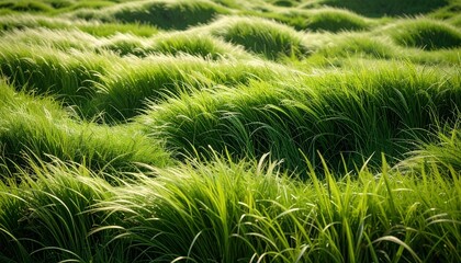 柔らかな風が渡る新緑の草原