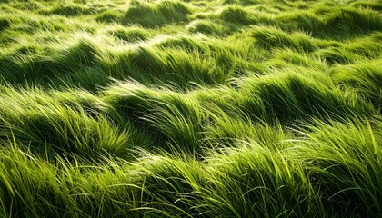 柔らかな風が渡る新緑の草原