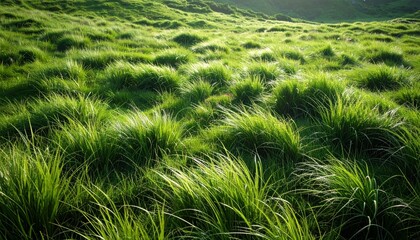 柔らかな風が渡る新緑の草原