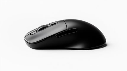 Wireless mouse on Transparent Background, sleek and modern design