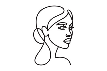 Woman beauty anti-aging icon. Element of beauty and anti aging icon for mobile concept and web apps. one line Icon drawing with white background