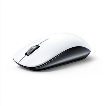 Wireless Mouse on Transparent Background