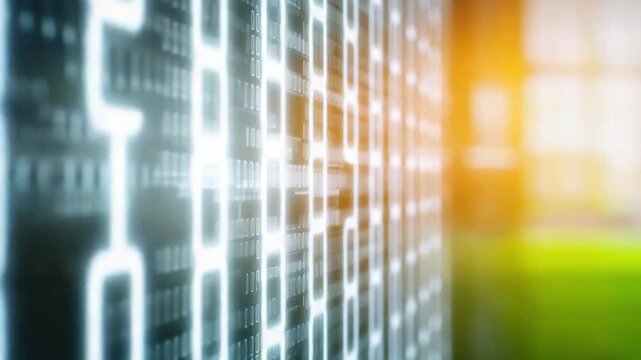 Digital Gateway: An ethereal vision of a digital interface showcasing the seamless flow of data and information.