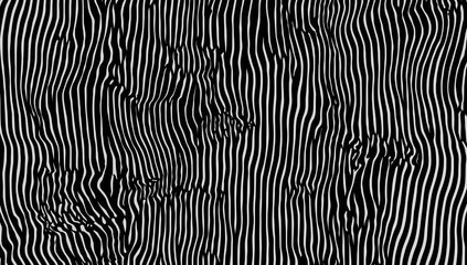 Abstract Black and White Wavy Stripes Pattern