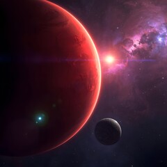 Red Giant and the Silent Moons