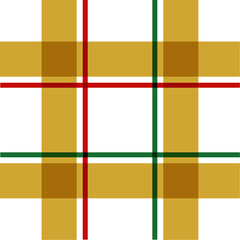 Christmas Red Green Yellow Check Plaid Patterns. Rustic Xmas Square Seamless Pattern Background.