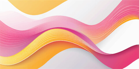 Abstract vector background with colorful flowing waves and curved lines pattern for modern design illustration