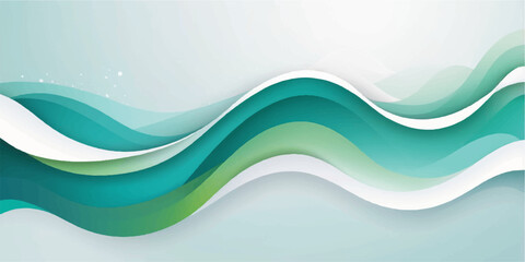 Abstract blue wave vector background design with flowing lines and curves