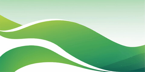 Abstract green wave pattern vector illustration background